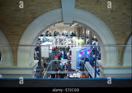 London, UK. 4th Sep, 2014.  A general view of the 3D Printshow at the Old Billingsgate in London. 3D Printshow brings together the biggest names in 3D printing technology alongside the most creative, exciting and innovative individuals using additive processes today. Credit:  Piero Cruciatti/Alamy Live News Stock Photo