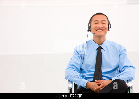 Male customer service representative Stock Photo