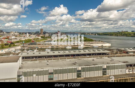 Montreal Skyline Cityscape Landscape rear view Panorama Stock Photo