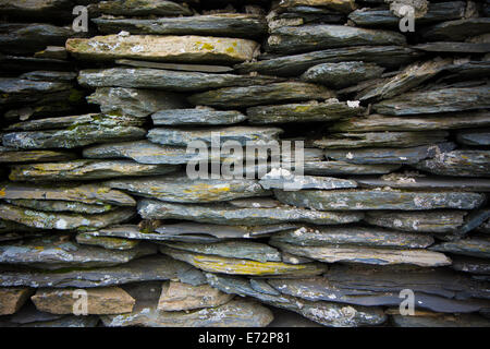macro of drywall made ​​with slate Stock Photo