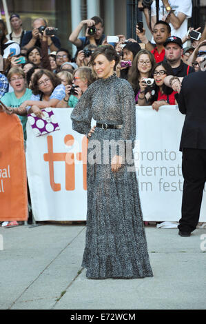 Toronto, Ontario, Canada. 4th Sep, 2014. Actress VERA FARMIGA attends 'The Judge' premiere during the 2014 Toronto International Film Festival at Roy Thomson Hall on September 4, 2014 in Toronto, Canada Credit:  Igor Vidyashev/ZUMA Wire/Alamy Live News Stock Photo