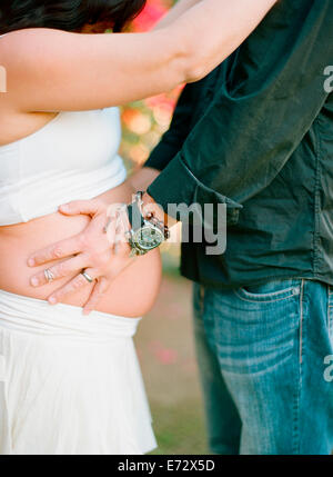 Pregnant couple Stock Photo