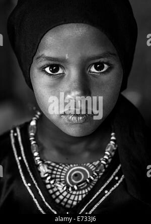 Miss Saida Mohamed, Afar Tribe Girl, Assayta, Ethiopia Stock Photo