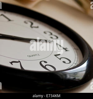 Wall clock face,  close-up Stock Photo