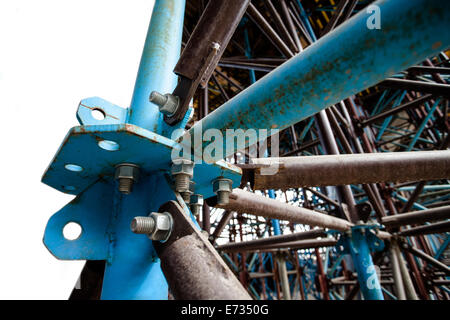 Closeup of the scaffolds details Stock Photo