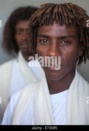 Afar Tribe Men, Afambo, Ethiopia Stock Photo