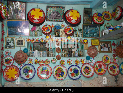 Decoration Inside An Harari House, Harar, Ethiopia Stock Photo