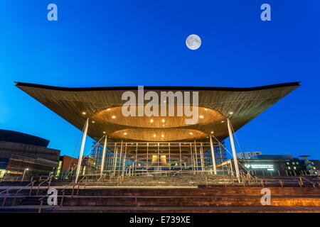 Welsh Assembly (Senedd), Cardiff Bay, Wales, United Kingdom, Europe Stock Photo