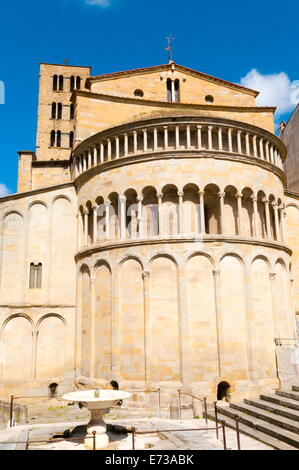 The apse, Church of Santa Maria della Pieve, Arezzo, Tuscany, Italy, Europe Stock Photo