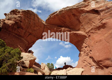 Broken Arch, Arches National Park, Utah, United States of America, North America Stock Photo