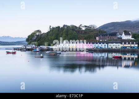 Portree harbour on the Isle of Skye, Inner Hebrides, Scotland, United Kingdom, Europe Stock Photo