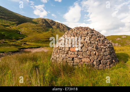 Stone Cairn, Glen Coe, Scotland, UK Stock Photo