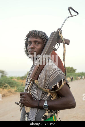Afar Tribe Man, Afambo, Afar Regional State, Ethiopia Stock Photo - Alamy