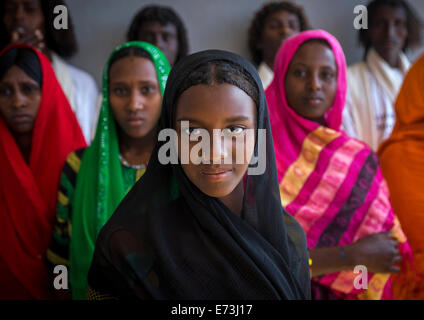 Afar Tribe People, Afambo, Ethiopia Stock Photo