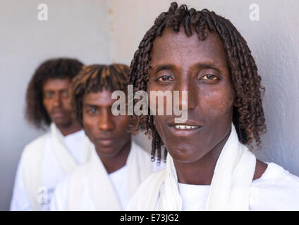 Afar Tribe Men, Afambo, Ethiopia Stock Photo