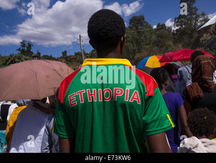 Pilgrims Crowd During Timkat Epiphany Festival, Lalibela, Ethiopia