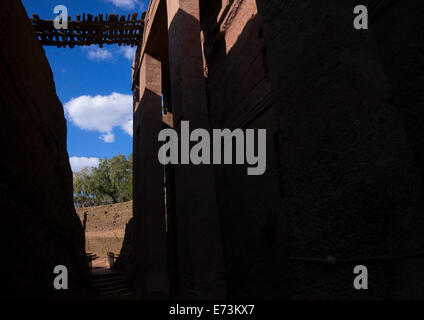 Bethe Medhaniale Church, Lalibela, Ethiopia Stock Photo