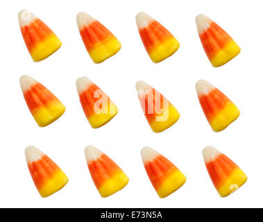 Halloween Candy Corns isolated on white background Stock Photo