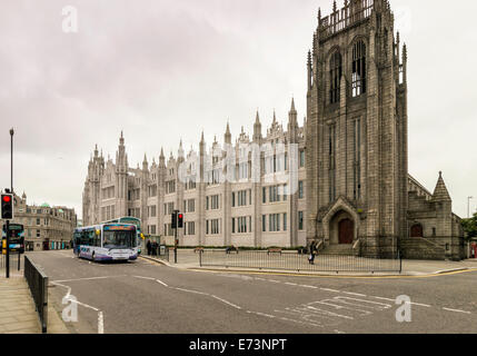 MARISCHAL COLLEGE HEADQUARTERS OF ABERDEEN CITY COUNCIL IN BROAD STREET Stock Photo