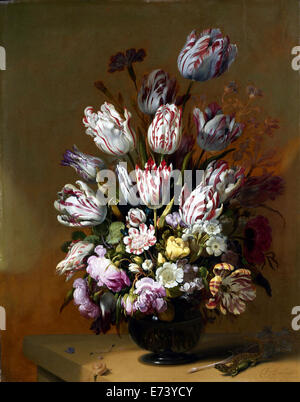 Floral Still Life - by Hans Bollongier, 1639 Stock Photo