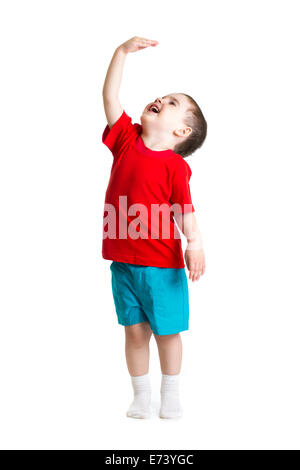 child showing grow Stock Photo