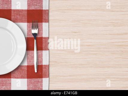 Dinner table setting top view. Dinning concept. Stock Photo