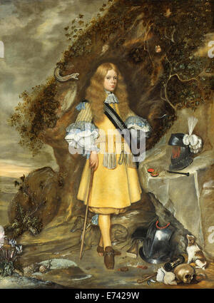 Memorial Portrait of Moses ter Borch - by Gerard ter Borch and Gesina ter Borch, 1667 - 1669 Stock Photo