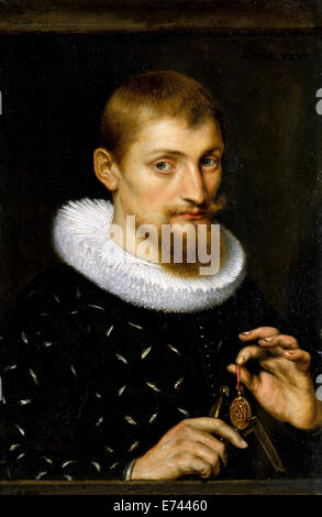 Portrait of a Man - by Peter Paul Rubens, 1597 Stock Photo