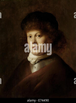 Portrait of Rembrandt Harmensz van Rijn, Jan Lievens, 1628 Stock Photo