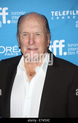 Toronto, Canada. 05th Sep, 2014. US actor Robert Duvall poses at the photocall of 'The Judge' during the 39th Toronto International Film Festival (TIFF) in Toronto, Canada, 05 September 2014. The festival runs from 04 to 14 September 2014. Photo: Hubert Boesl/dpa/Alamy Live News Stock Photo