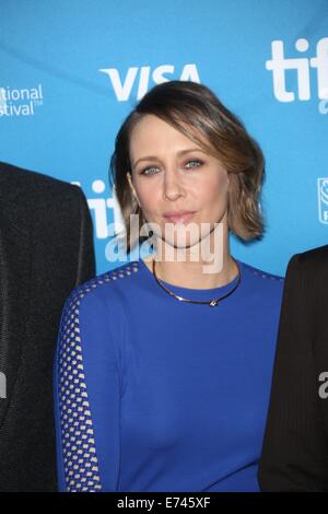 Toronto, Canada. 05th Sep, 2014. US actress Vera Farmiga poses at the photocall of 'The Judge' during the 39th Toronto International Film Festival (TIFF) in Toronto, Canada, 05 September 2014. The festival runs from 04 to 14 September 2014. Photo: Hubert Boesl/dpa/Alamy Live News Stock Photo