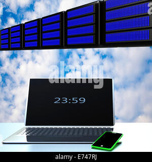 Cloud computing, technology connectivity concept for adv or others purpose use Stock Photo