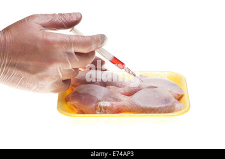 Genetic experiment with meat Stock Photo