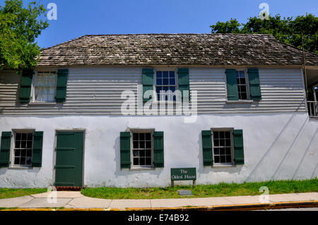 The Oldest House in the US (now museum), St. Augustine, Florida, USA Stock Photo