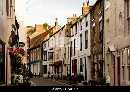 A view along the High Street in Staithes North Yorkshire Stock Photo