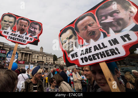 London, UK. 6th Sept, 2014.  Save Our NHS Protest and Rally 2014 Credit:  Guy Corbishley/Alamy Live News Stock Photo