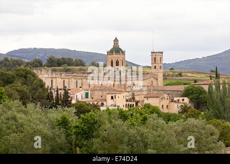 The Royal Monastery of Santa Maria de Santes Creus is one of the jewels of medieval art. Stock Photo