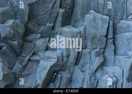 basalt wall close up as background Stock Photo
