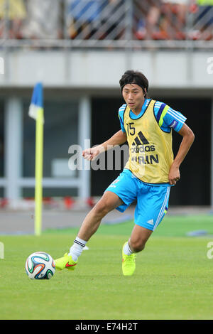 Atsubetsu athletic studium, Hokkaido, Japan. 6th Sep, 2014. Ken Matsubara  Football/Soccer : Practice session after KIRIN Challenge Cup 2014 match between Japan - Uruguay at Atsubetsu athletic studium, Hokkaido, Japan. © Yohei Osada/AFLO SPORT/Alamy Live News Stock Photo