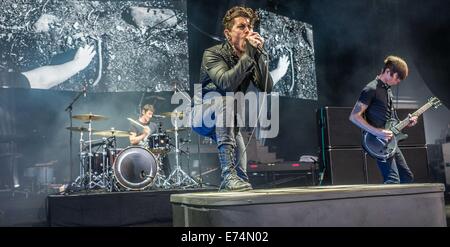 Clarston, MI, USA. 30th Aug, 2014. AFI performs at DTE Energy Music Theatre in Clarkston, MI. © Alexis Simpson/ZUMA Wire/Alamy Live News Stock Photo