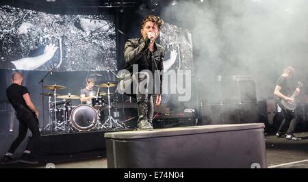 Clarston, MI, USA. 30th Aug, 2014. AFI performs at DTE Energy Music Theatre in Clarkston, MI. © Alexis Simpson/ZUMA Wire/Alamy Live News Stock Photo