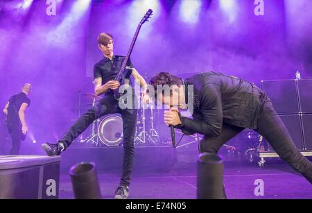 Clarston, MI, USA. 30th Aug, 2014. AFI performs at DTE Energy Music Theatre in Clarkston, MI. © Alexis Simpson/ZUMA Wire/Alamy Live News Stock Photo