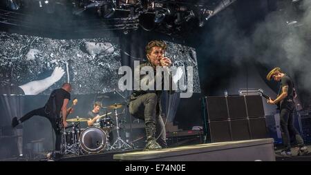 Clarston, MI, USA. 30th Aug, 2014. AFI performs at DTE Energy Music Theatre in Clarkston, MI. © Alexis Simpson/ZUMA Wire/Alamy Live News Stock Photo