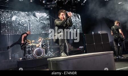 Clarston, MI, USA. 30th Aug, 2014. AFI performs at DTE Energy Music Theatre in Clarkston, MI. © Alexis Simpson/ZUMA Wire/Alamy Live News Stock Photo