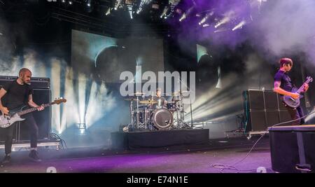 Clarston, MI, USA. 30th Aug, 2014. AFI performs at DTE Energy Music Theatre in Clarkston, MI. © Alexis Simpson/ZUMA Wire/Alamy Live News Stock Photo