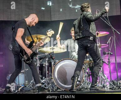 Clarston, MI, USA. 30th Aug, 2014. AFI performs at DTE Energy Music Theatre in Clarkston, MI. © Alexis Simpson/ZUMA Wire/Alamy Live News Stock Photo