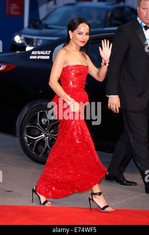 Zoe Kravitz attending the 'Good Kill' premiere at the 71nd Venice International Film Festival on September 5, 2014. Stock Photo