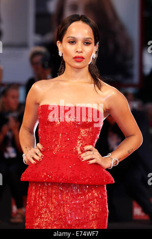 Zoe Kravitz attending the 'Good Kill' premiere at the 71nd Venice International Film Festival on September 5, 2014. Stock Photo