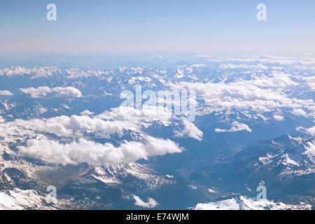 Aerial View of Swiss Alps Stock Photo - Alamy