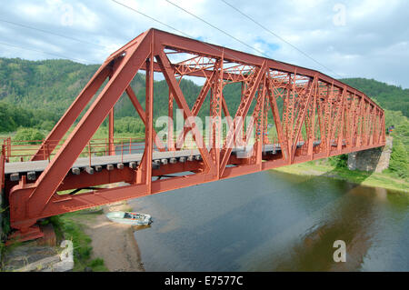 Railway bridge, Circum-Baikal Railway, Trans-Siberian Railway, Irkutsk ...